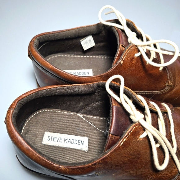 Steve Madden Brown Harpoon Oxford Wood Men's Size 12 - Picture 4 of 16